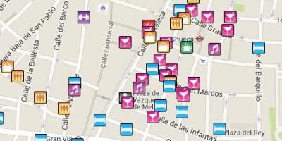 Gay kawasan Madrid peta