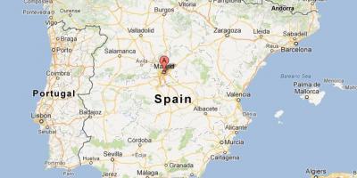Peta Sepanyol menunjukkan Madrid