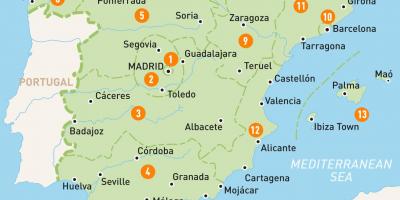 Peta Madrid kawasan