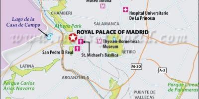 Peta real Madrid lokasi