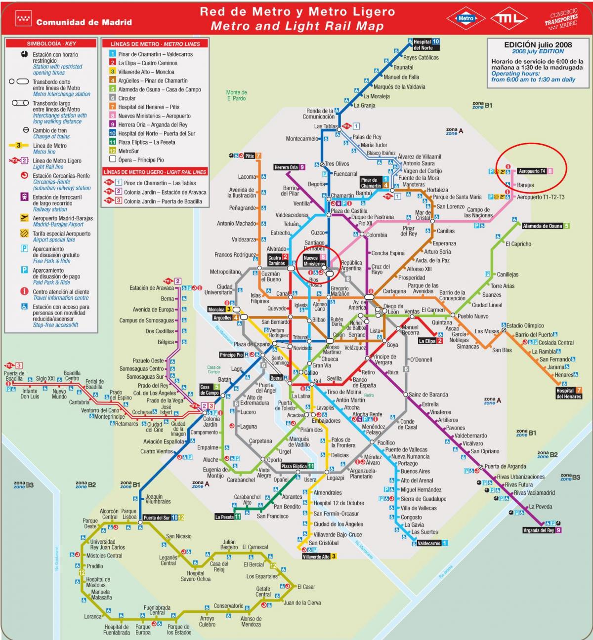 Madrid metro peta terbang