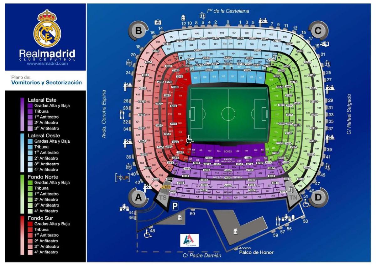 peta real Madrid stadium